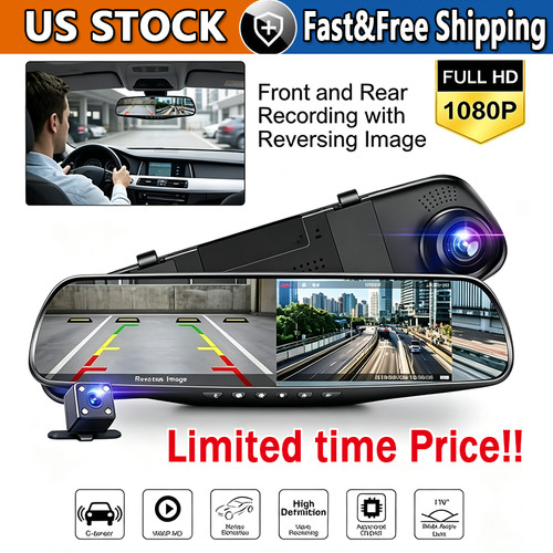 1080p rearview mirror - 1080p, car