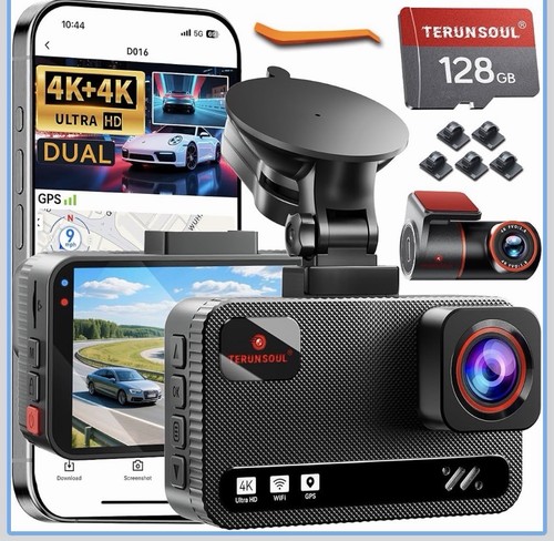 Dash cam front and - 4k+4k,